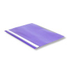 Скоросшиватель пластиковый А4 120/160 мкм Бюрократ, прозрачный верх.лист, фиолетовый 816308										